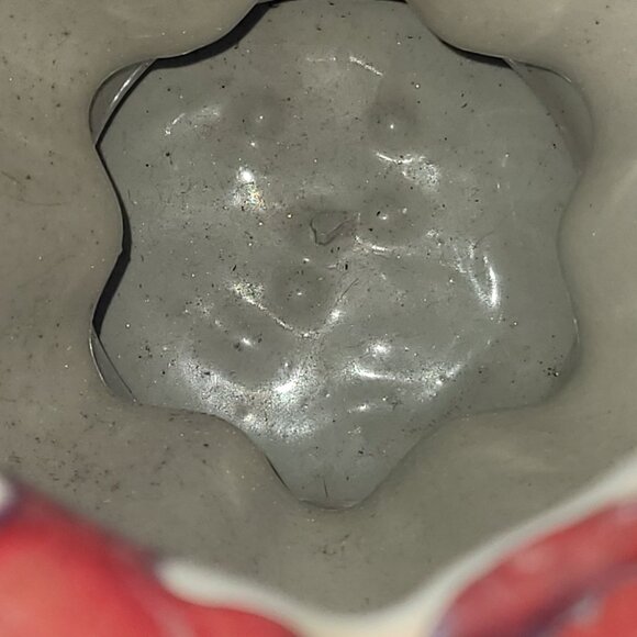 Vintage Bombay Company Burgandy Lion Ring Garden Planter Pot Vase - Picture 6 of 7